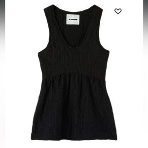 Jil Sander crinkled flared top size 36